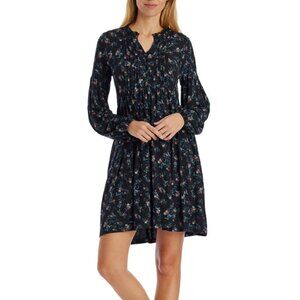 NWT FATFACE Women's Nieve Nordic Floral Print Long Sleeve Tired Mini Dress